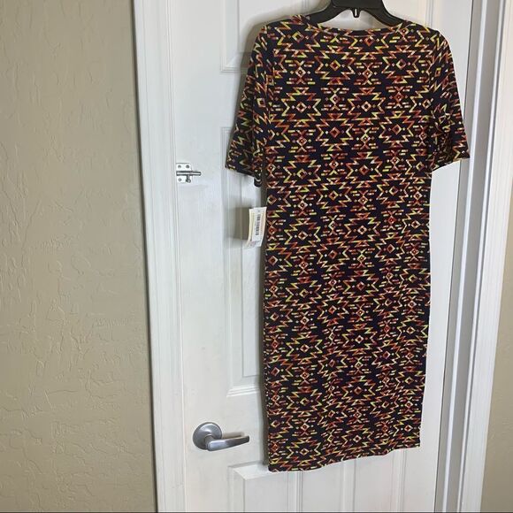 LuLaRoe Women Dress, NEW Julia Stretch Fitted Knee Length Aztec Print, Size S - Picture 4 of 9